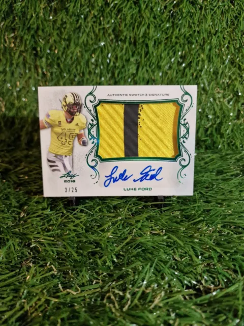 Luke Ford Patch Auto 3/25 2018 Leaf US Army All-American Bowl #PA-LF1