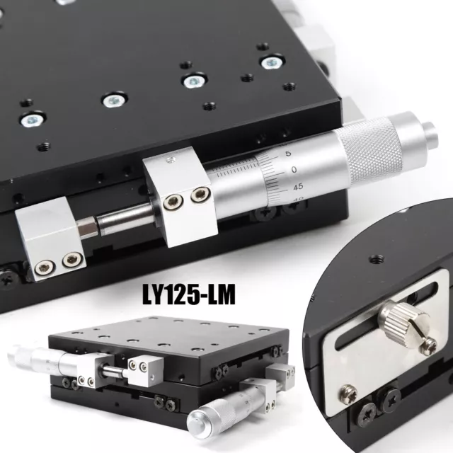 XY Axis Manual Precision Linear Stage Fine Tuning Sliding Table Micrometer