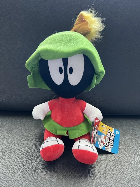 RARE Looney Tunes Marvin The Martian Stuffed Animal Plush Toy Factory 10" NEW