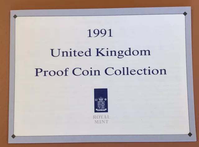 Royal Mint 1991 United Kingdom Proof 7 Coin Collection / Set