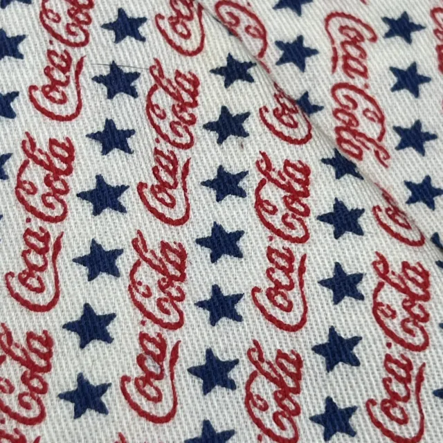 Vintage Promotional COCA-COLA  Coke  Red White Blue Stars Skinny Necktie Rare 3