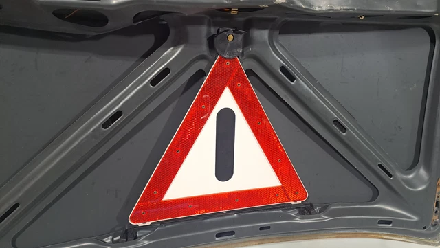 Mercedes W123 Trunk Oem Emergency Triangle W126 S500 300D 300Cd Saftey Reflector
