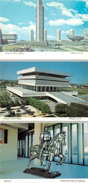 3~4X6 Postcards Albany, NY New York EMPIRE STATE PLAZA Buildings~Art/Colleoni II