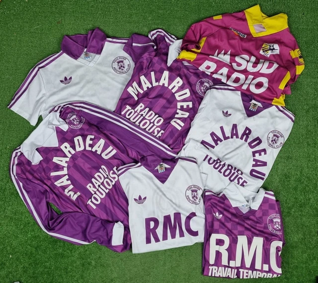 Maillot Vintage Toulouse FC 1990 Duarig – Klorane Pierre Fabre – Taille L Homme
