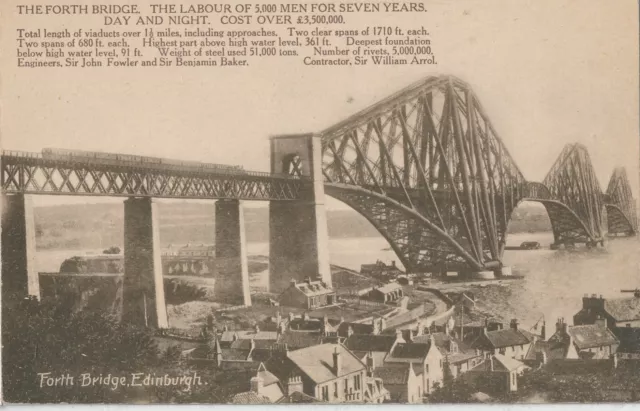 The Forth Bridge, Edinburgh, Postcard