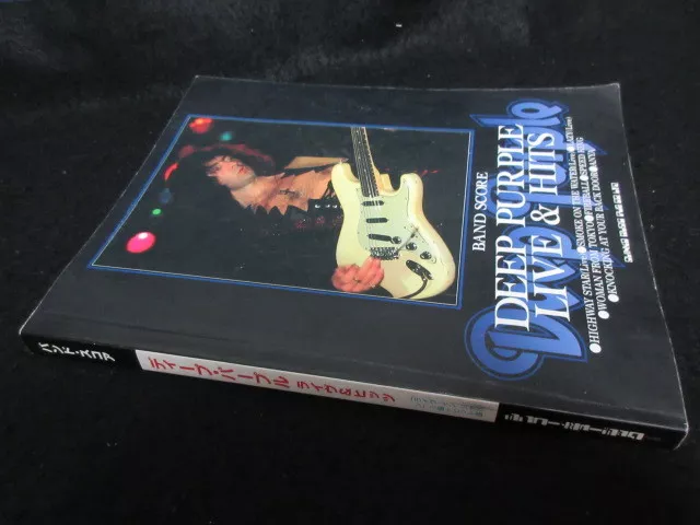 DEEP PURPLE LIVE & Hits Japan Band Score Song Book Guitar