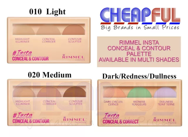 Rimmel London Insta Conceal & Contour Palette Concealer Multi Shade