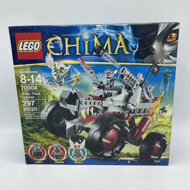 LEGO Legends of Chima 70004 Wakz' Pack Tracker 75% Complete Retired Missing1Bag