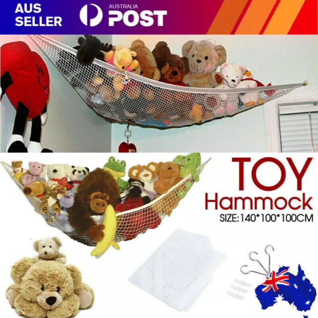 Soft Large Toy Hammock Mesh Net Bedroom Nursery Storage Toys Teddy Bear Children