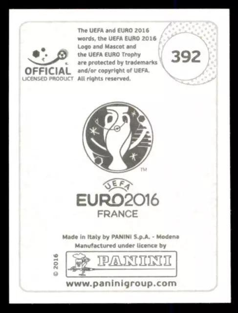 Panini Euro 2016 Tomas Sivok Tschechische Republik Nr. 392 2