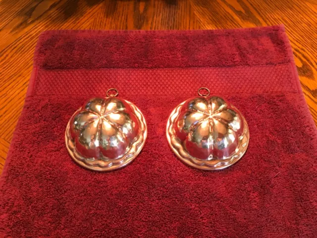 Copper Moulds/Molds Set Of Two