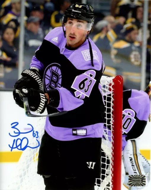 Adidas David Pastrnak Boston Bruins Men's Authentic Fights Cancer Practice  Jersey - Purple