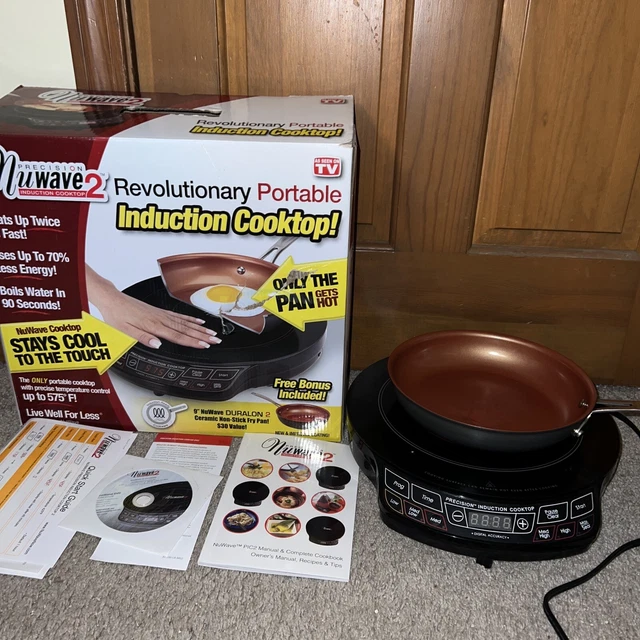 NUWAVE 30532 PIC Flex Precision Induction Cooktop With 9 Fry Pan Black