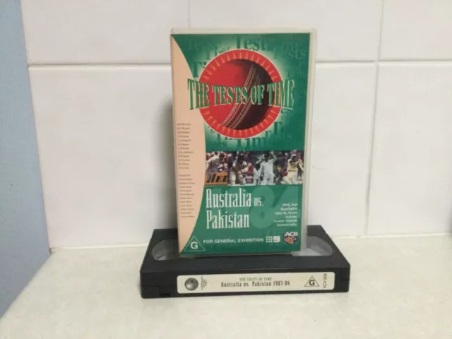 VHS - Cricket Australia v Pakistan 5th Test 1983/84 Rod Marsh, Lillee, Chappell