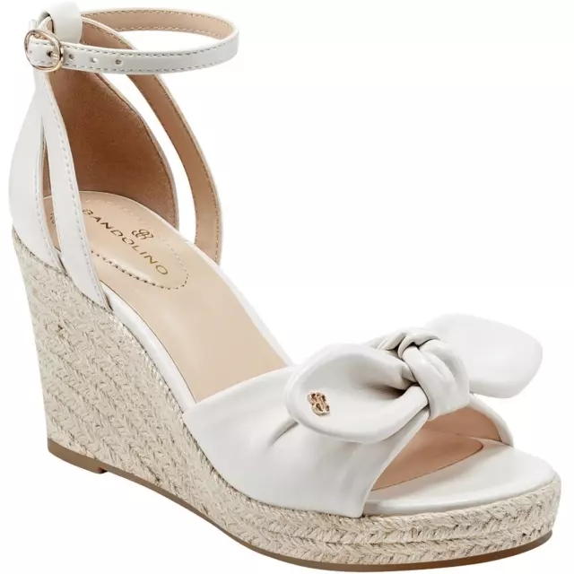 Bandolino Womens Kaira 3 Ivory Heeled Espadrilles Shoes 9 Medium (B,M) BHFO 4521