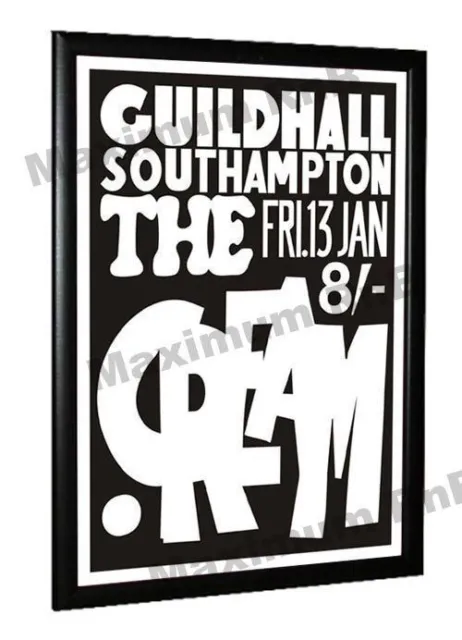 Cream Eric Clapton Concert Poster Guildhall Southampton 1967