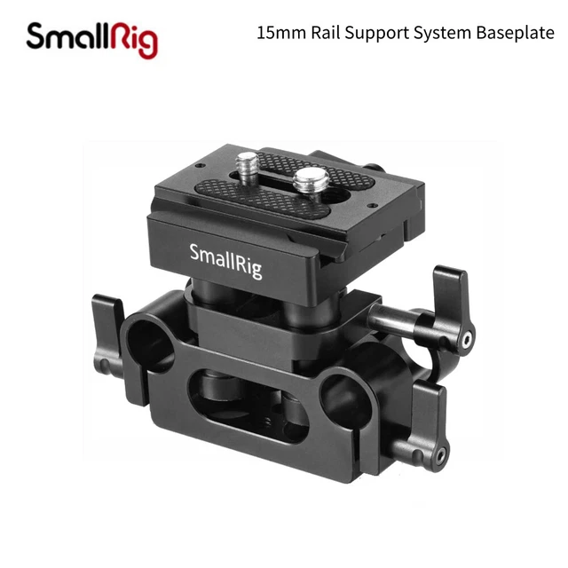 SMALLRIG UNIVERSAL 15MM Rail Support System Baseplate for DSLR cameras ...