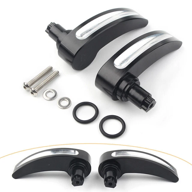 For Harley Touring Road King 2014-2018 Black Race Saddlebag Lid Lifter