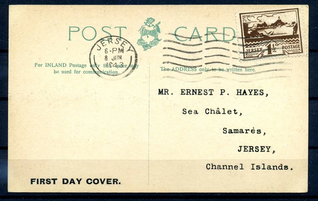 II. WK. JERSEY 1943 Nr 5 Brief (220332)