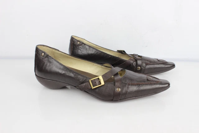 Ballerines San Marina En Cuir Vernis Prune - Pointure 37 - Très Bon état