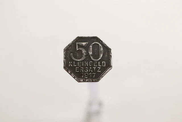 Germany War Money Token 50 Pfennig 1917 Tübingen Iron B19 #T1758