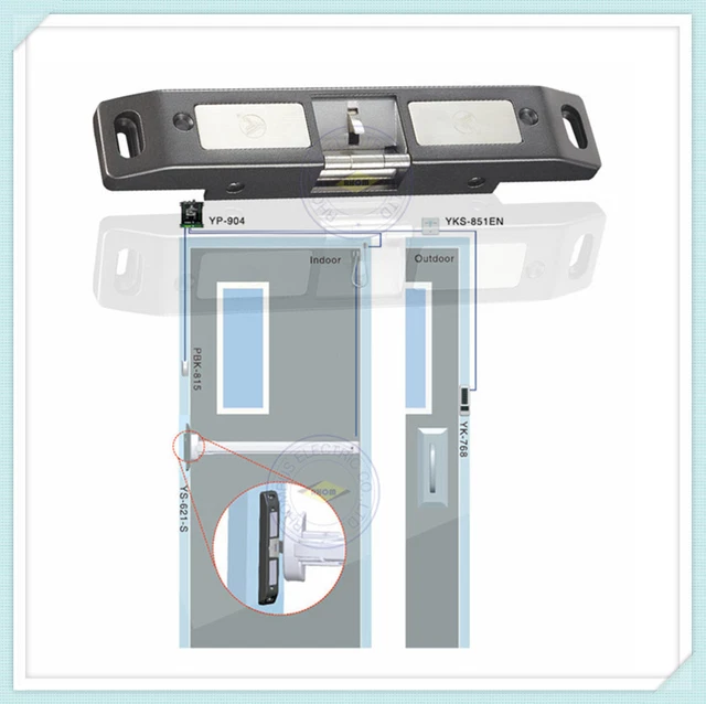 Electric Strike Lock For Push Panic Bar Exit Device Emergency Door + Lock Status