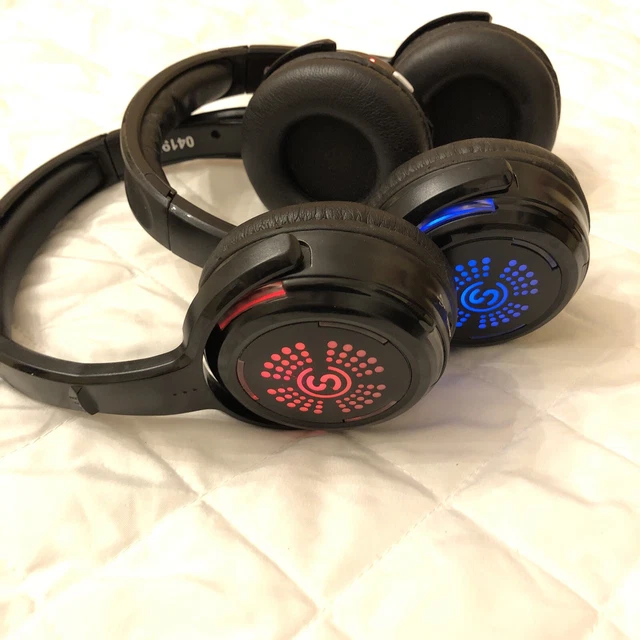 2x Harry 3 Channel Silent Disco Headphones