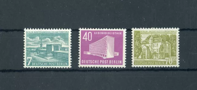 BERLIN Nr.121-123 ** BERLINER BAUTEN 1954 ME 130,-++ !!! (155083)