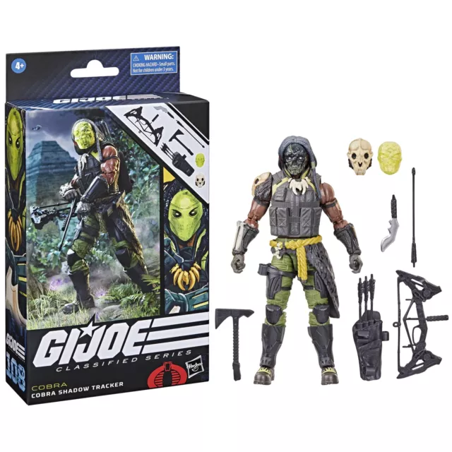 G.I. Joe F83795X0 Classified Series Cobra Shadow Tracker 6'' Action Figure US