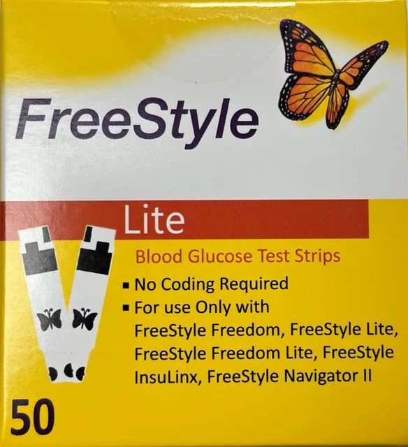 FREE STYLE LITE test strips 50 count exp11/2023 18.99 PicClick
