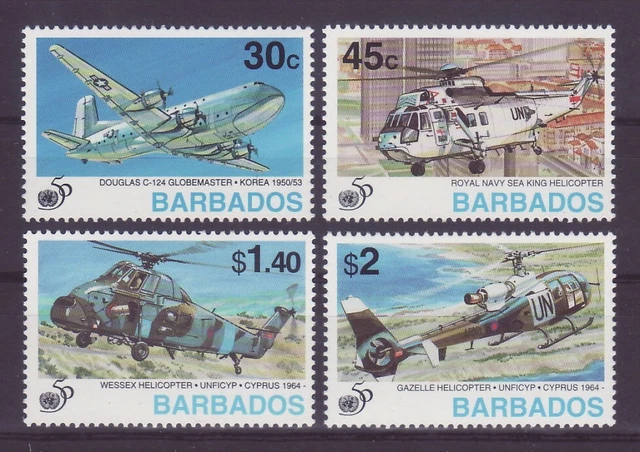Barbados Flugzeuge Helicopter postfrisch ** MNH H298