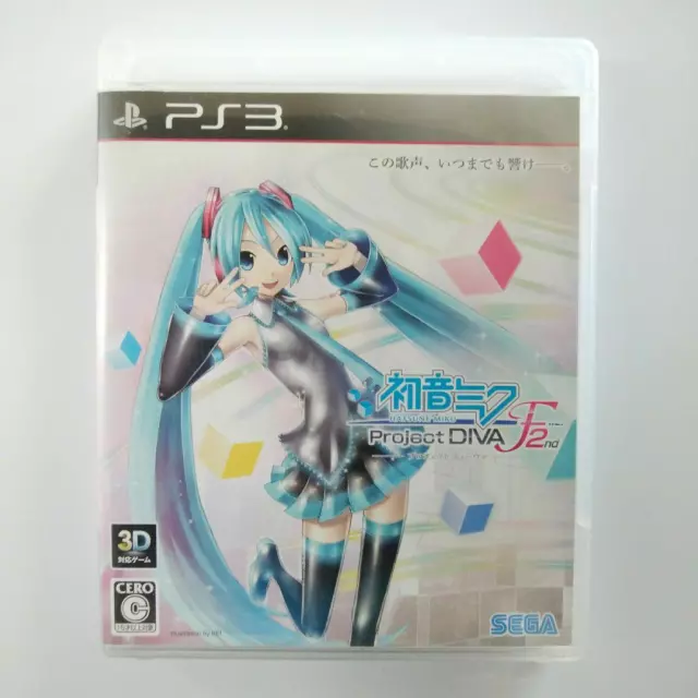 Hatsune Miku Project DIVA F 2nd PS3 PlayStation3 Japanese version used