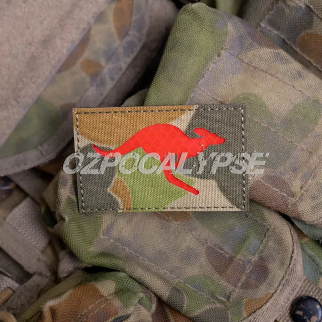 Red Kangaroo Patch - Army Australian Tactical DPCU ozcam auscam camo skippy rar
