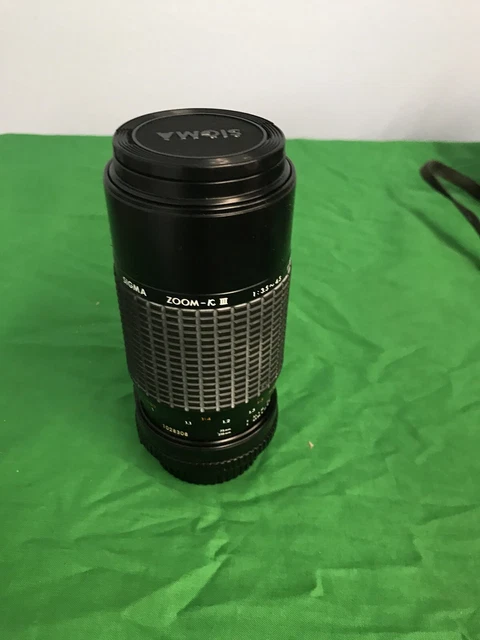 OBJECTIF MULTICOUCHE SIGMA ZOOM-K III 1:3,5-4,5 f=75-210 mm 52 mm ...