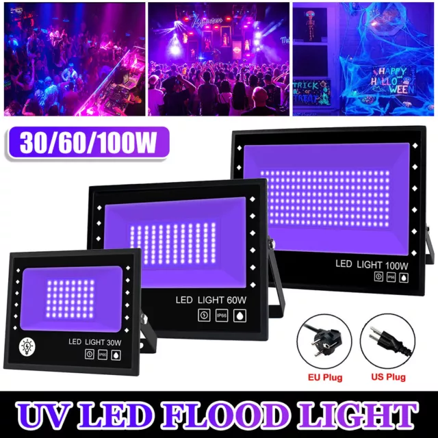 UV-Kleberhärtung 395nm Hochleistungs LED-Flutlichtlampe Partylicht 30W 60W 100W 3