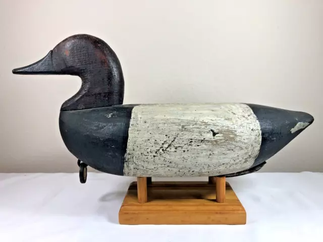 Will Heverin Wooden Working Canvasback Duck Decoy Northeast Charlestown Maryland