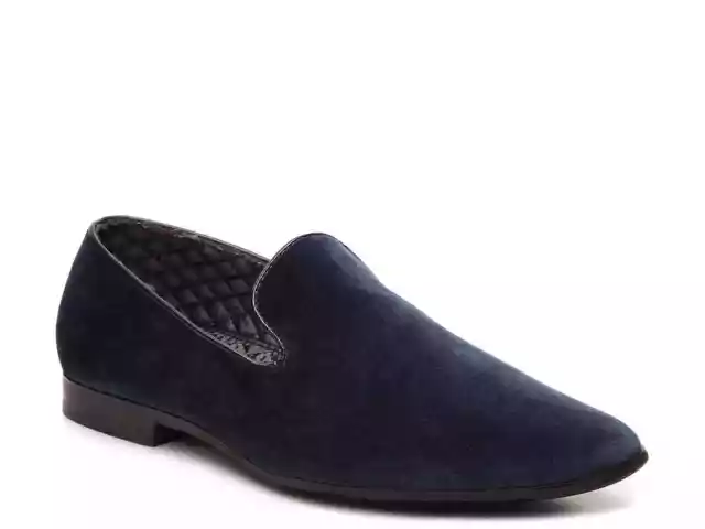 Giorgio Brutini CRESS Mens Navy 176033 Slip On Velvet Loafer Shoes