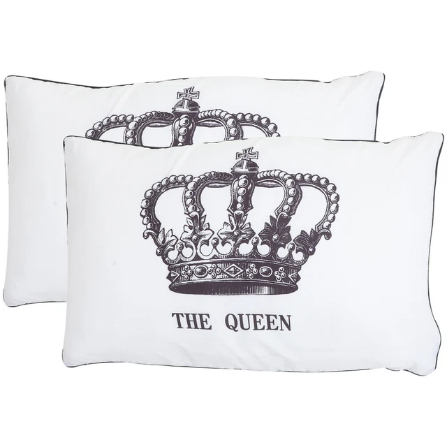 2 Pcs Quelques Taies D'oreiller Taie D'oreiller De Mariage Roi Oreiller Couvre