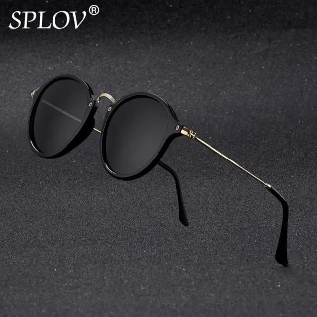 Retro Round Mirrored Sun Glasses Men Women Fashion Accessory Shades Eyewear 1pc
