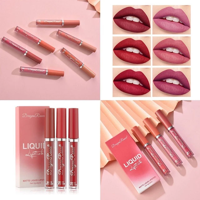 femmes Gloss à lèvres Rouge à lèvres mat brillant Glaçage à lèvres en velours