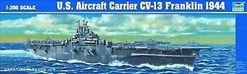 U. S. US aircraft carrier CV-13 Franklin 1944 boat aircraft carrier 1:3 ...