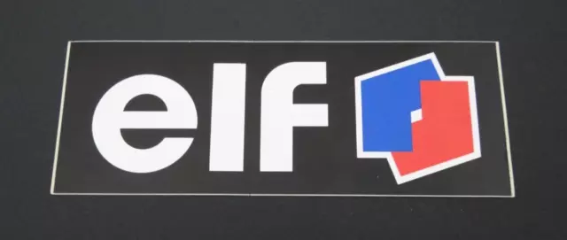 Werbe-Aufkleber elf Logo 15 cm Tankstelle 90er Formel Eins F1 Motorsport