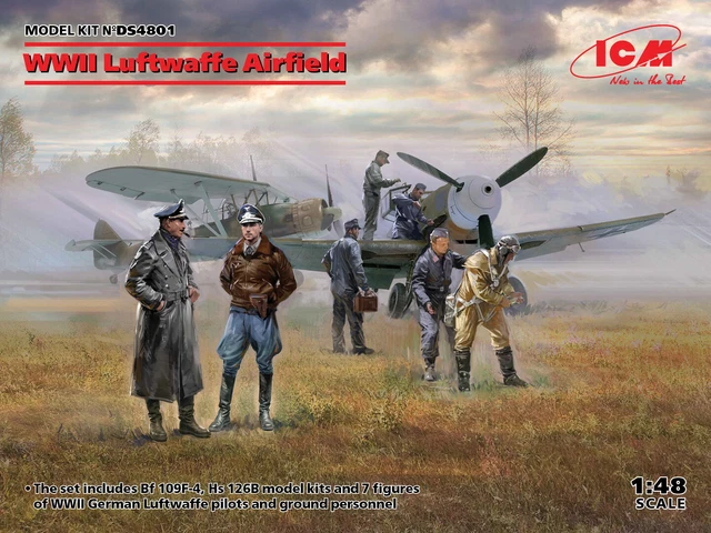 Hasegawa 1/32 Scale Messerschmitt BF-109G6 Luftwaffe Fighter Model Kit - Skill Level 2, Detailed Cockpit & Panel Lines - View #13