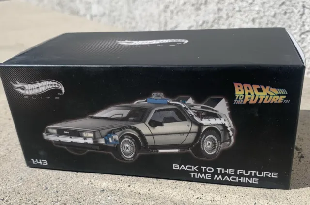 BACK TO THE FUTURE Hot Wheels ELITE X5493 DeLorean Time Machine 1:43 Diecast