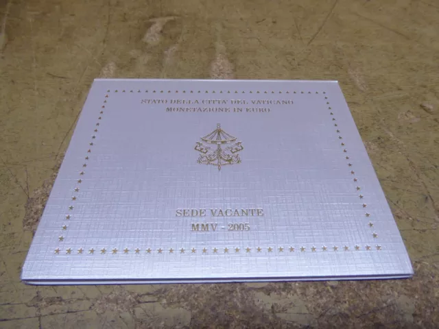 Vatikan , KMS / Coin Set , 2005 Sede Vacante , im Original Folder