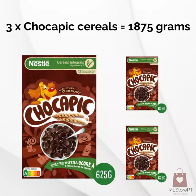 3 x Chocapic cereals = 1875 grams