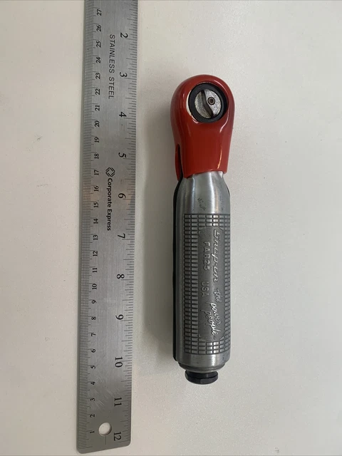 Vintage Snap On Tools FAR25 1/4” Drive Air Ratchet USA Tested Working