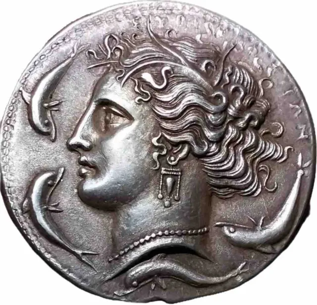 SICILY, Syracuse Dionysios I 405 BC Decadrachm  Ancient Greek Coin REPRO Cast