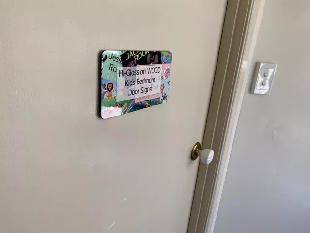 Kids Bedroom Room Door Sign Plaque, Monster Truck Cars Theme 3