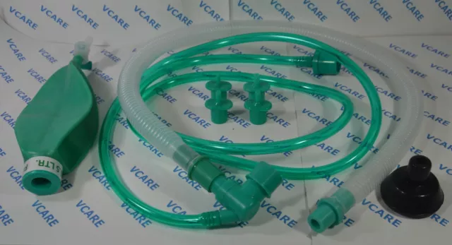 Child Bain Circuit with Rebreathing Bag with Child Mask & 4 ET Tube Connectors